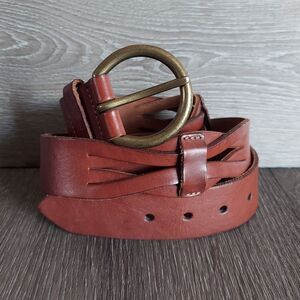 Papa and K | Accessories | Papa K Vintage Leather Belt Sz 32 